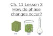 5th Grade-Ch. 11 Lesson 3 How do phase changes occur