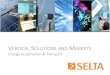 Selta's vertical solutions and markets