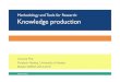 Tools and Methodology for Research: Knowledge Production
