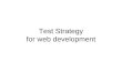 Test strategy for web development