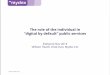 The role of the individual in "digital by default" public services