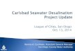 Carlsbad Seawater Desalination Project Update