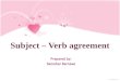 subject-verb agreement activity