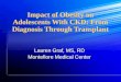 Impact of Obesity on Adolescents with CKD: From Diagnosis 