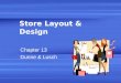 Chapter 13   store layout  design