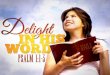 Delight in His Word