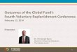 Outcomes of the Global Fund's Fourth Voluntary Replenishment