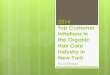 2014 Top Customer Irritations in Organic Hair Care Industry in New York by jun enriquez