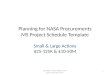 MS Project 2010 schedule template for large NASA procurements $10-450 million