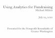 Using Analytics for Fundraising