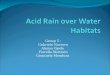 Acid Rain over Water Habitats - Sixth B