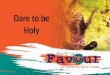 Dare to be holy