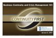 Business Continuity and Crisis Management 101 Business 