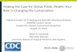 Making the Case for Global Public Health: Your Role in Changing the Conversation
