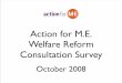 Welfare Reform Consultation Survey - New Deal and Pathways to Work