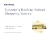 Deloitte Back To School Shopping Survey