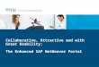 Portal Analytics for the SAP NetWeaver Portal