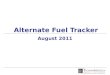 Alternate Fuel Tracker Aug 2011