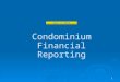 Condominium Financial Reporting