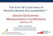 Results-Based Accountability (RBA) 101 - Syndey 2014 Conference