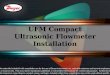 Model UFM Compact Ultrasonic Flowmeter Installation/Setup