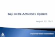Bay-Delta Activities Update - Aug. 25, 2011