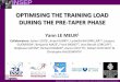 Optimising the Training Load during the Pre-taper Phase