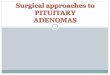 Surgical approach to pituitary adenoma