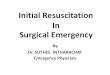 Initial resuscitation in surgical patients