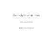 Hemolytic anaemias
