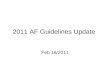 2011 af guidelines update