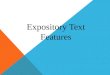 Expository Text Features