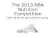 Nutrition for Energy During Competition