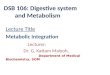 Dsb 106. intergration of metabolism.2014