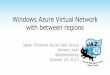 Windows Azure Virtual Network with between regions