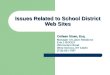 Legal Issues Related To School District Web Sites Cas 4 26 07