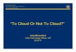 Andy Blumenthal Talks About Cloud Computing