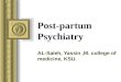 Post partum psychiatry