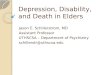 Depression, Disability, and Mortality in Elders