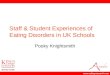 Staff and student experiences of eating disorders in schools