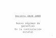 Régimen de Garantias contractuales en Colombia (Contractual bonding reegime in Colombia)