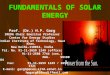 Fundamental of Solar Energy