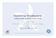 Teaching Vocabulary 1