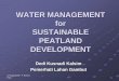 Water Management for Sustainable Peatland Development