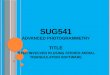 SUG541 - Advanced Photogrammetry - Steps Involved in Using Stereo Aerial Triangulation Software