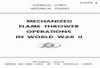 Chemical Corps Historical Studies Number 5-Mechanized Flame Thrower Operations in World War II
