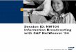 Information Broadcasting With SAP NetWeaver 04