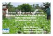 Climate Change and Agriculture: Building Resilience Through Better Water Management in Southern Africa
