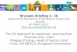 30thBrussels Briefing on Agricultural resilience- 3. Philippe Thomas: The EU approach to resilience- learning from food security crises
