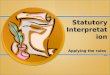 Law presentation: Summarry of Stat. Int